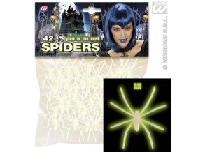 Svítící pavouci (42ks)