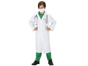 Dětský doktorský plášť s rouškou