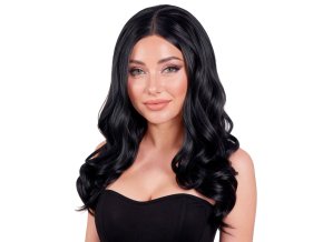 Černá vlnitá paruka Roxy