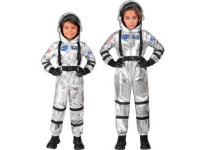 Dětský kostým Astronaut - stříbrný