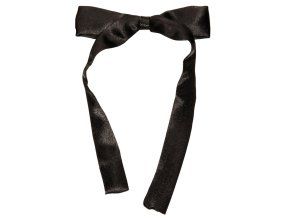 Černá saténová vázanka