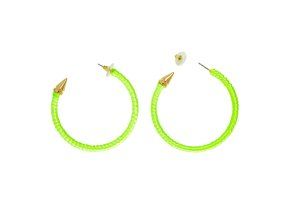 Neonově zelené náušnice