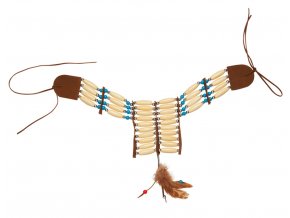 Indiánský náhrdelník dřevěný