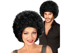 Černá afro paruka kudrnatá
