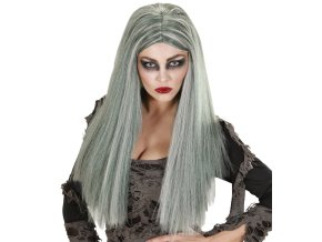 Dámská paruka Zombie šedo-zelená