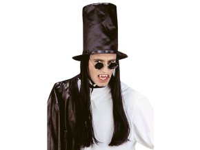 Vysoký klobouk pro upíra (s vlasy)