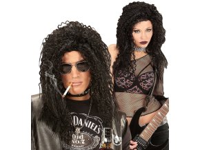 Černá paruka Rocker/ka