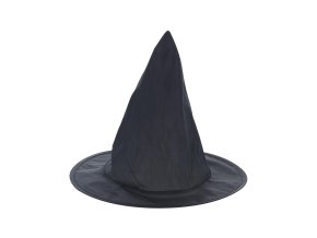 Dětský čarodějnický klobouk černý lesklý