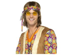 Hippie brýle lenonky žluté