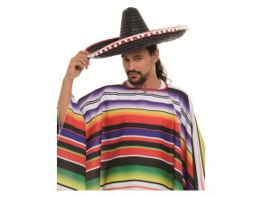 Mexické sombrero černé