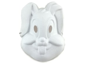 Papírová maska k domalování Zajíček