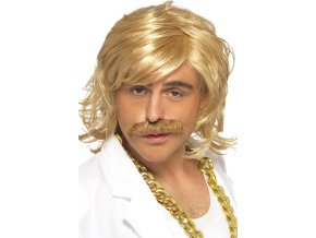 Pánská blond retro paruka 70. léta