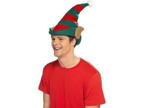 Vánoční čepice Elf s ušima