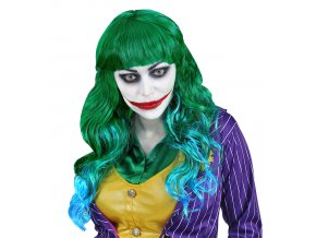 Dámská zelená paruka Joker