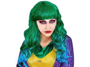 Dámská zelená paruka Joker