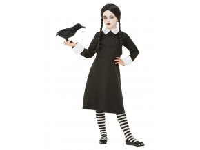 Dětský kostým s parukou Wednesday Addams