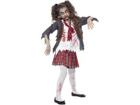 Dětský kostým zombie Školačka