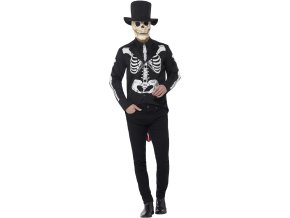 Pánský kostým Señor Skeleton Deluxe (mexický Den Mrtvých)