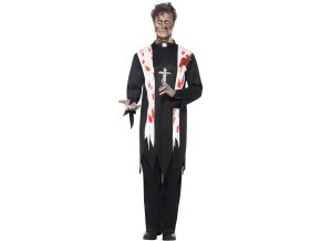 Pánský kostým zombie Kněz