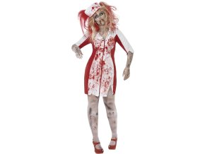 Dámský kostým Zombie Sestřička (Plus Size)