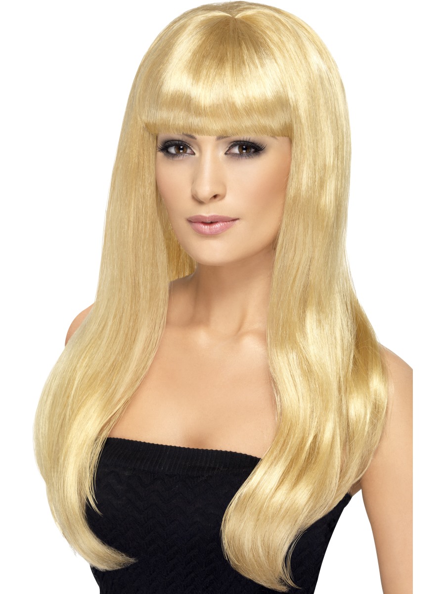 Dámská paruka dlouhá s ofinou blond