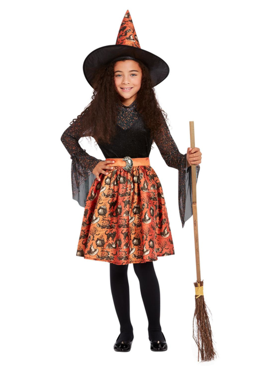 Dětský kostým čarodějnice 7-9 let