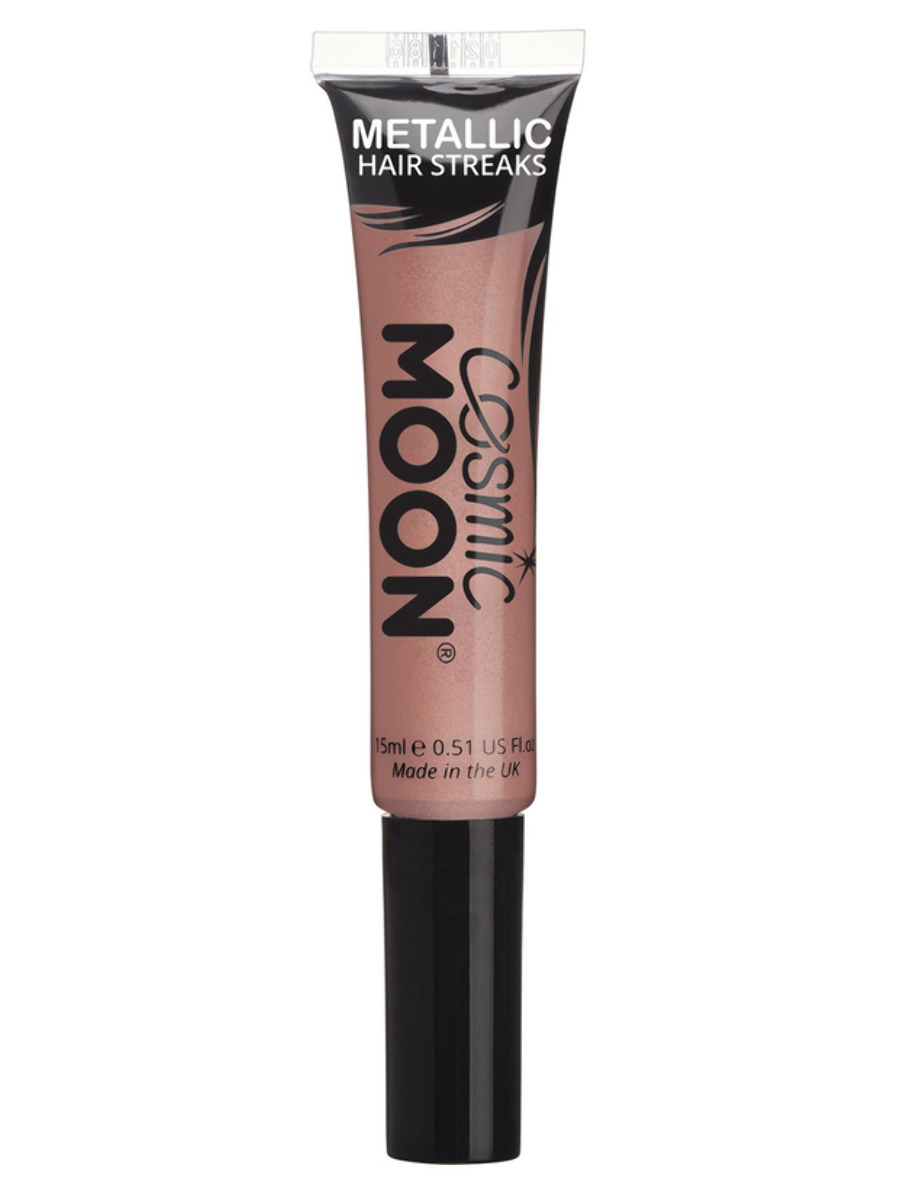 Metalické proužky do vlasů Rose Gold