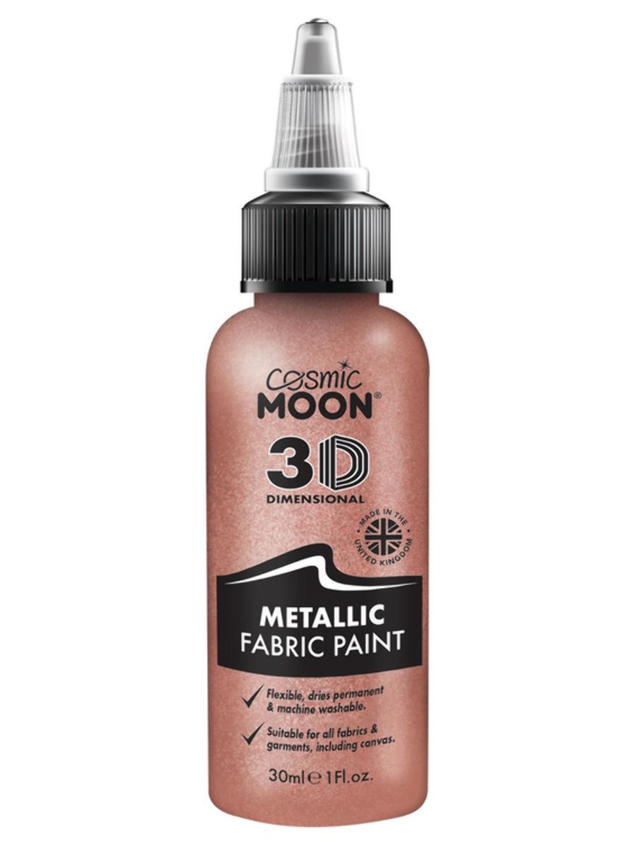 Metalická barva na textil Rose Gold