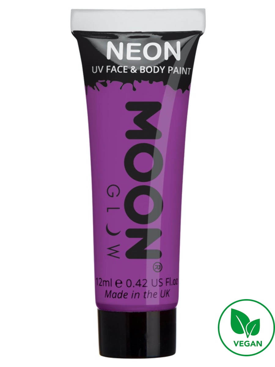 UV NEON barva na tělo a obličej Fialová
