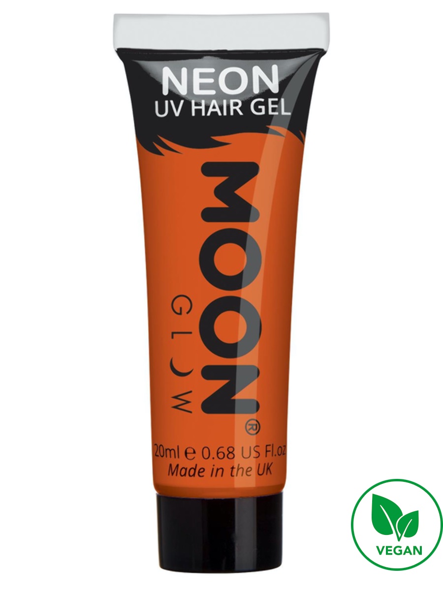 UV NEON gel na vlasy Oranžový