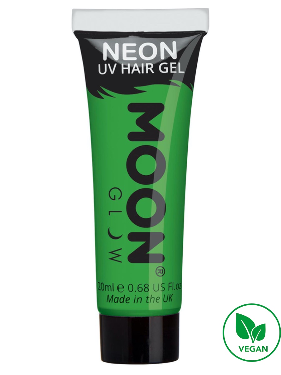 UV NEON gel na vlasy Zelený