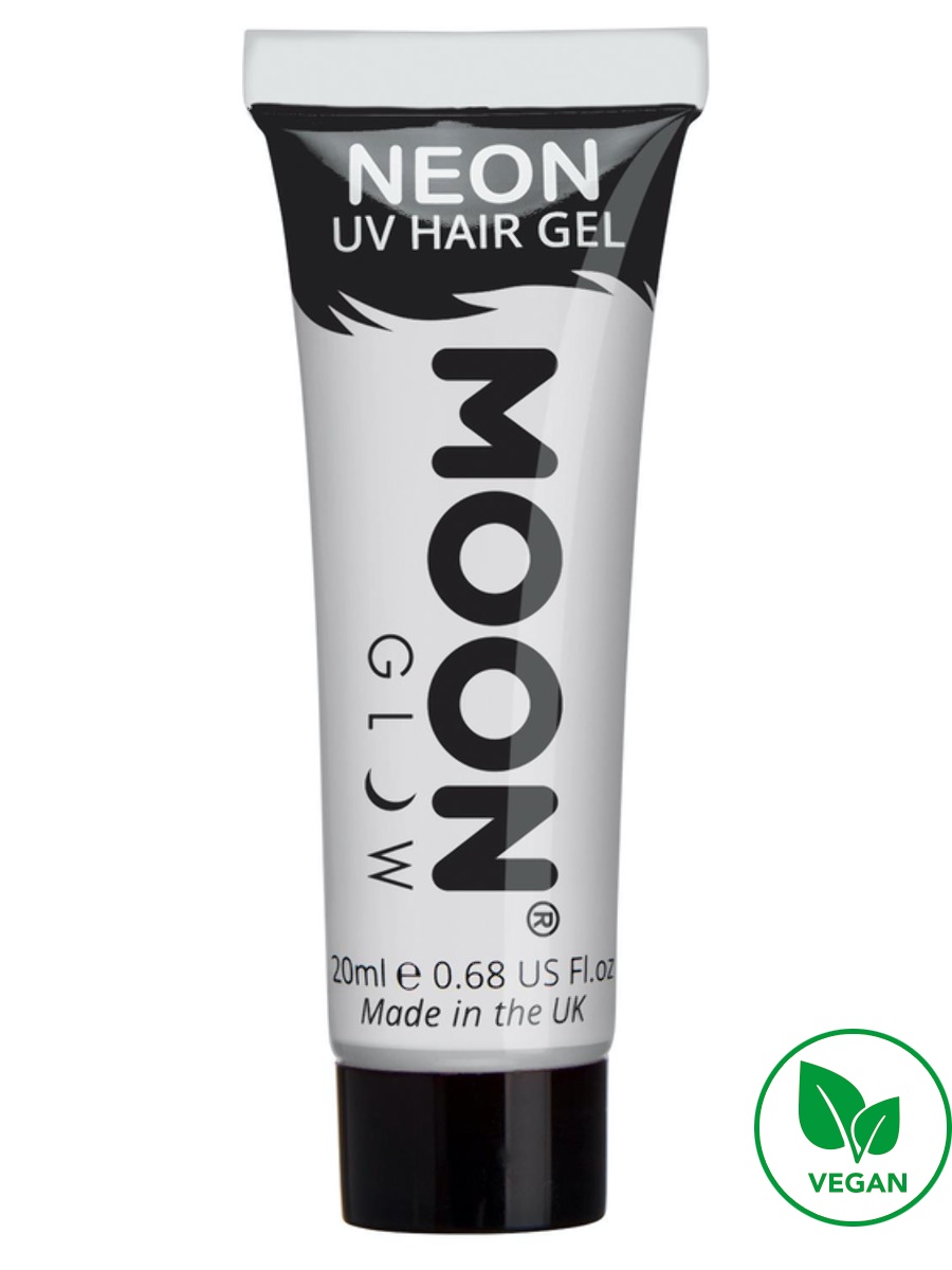 UV NEON gel na vlasy Bílý