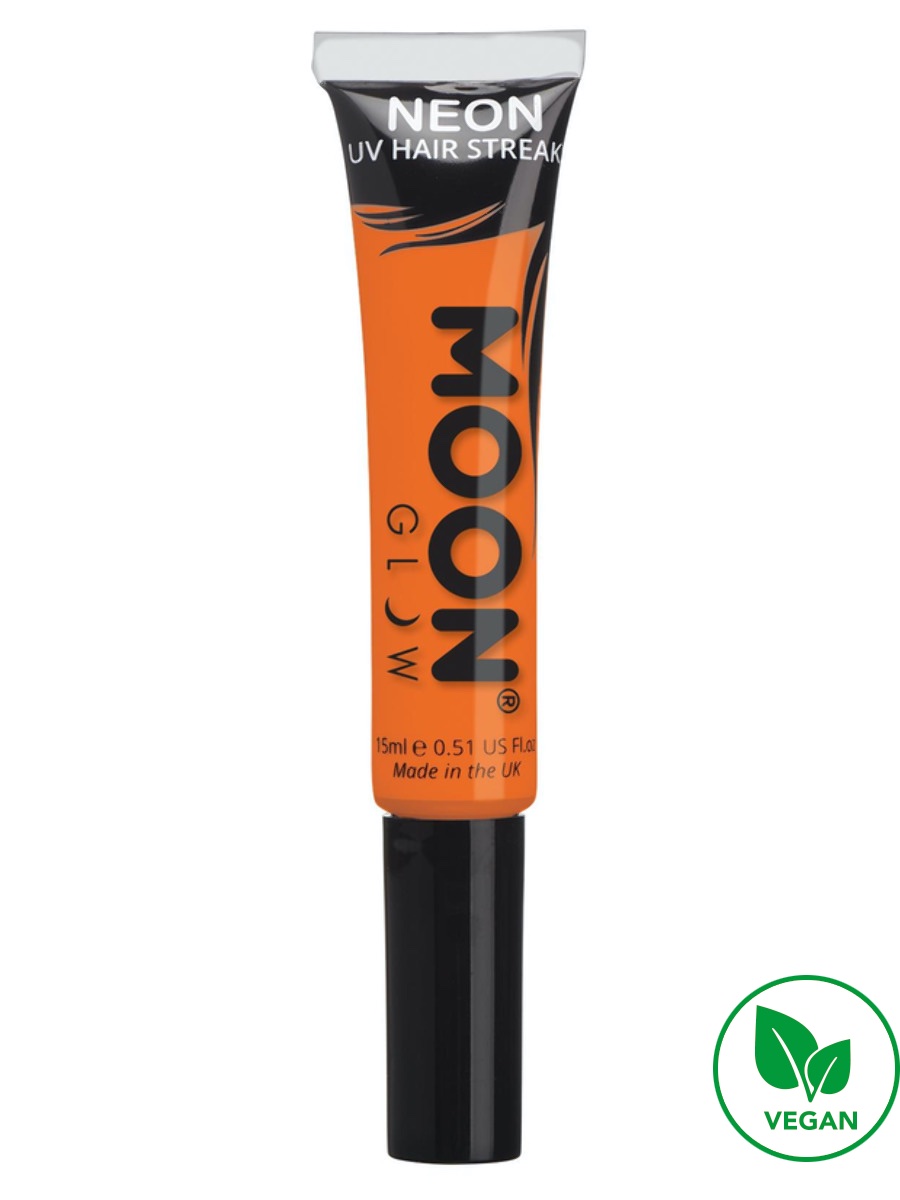 UV NEON proužky do vlasů Oranžové