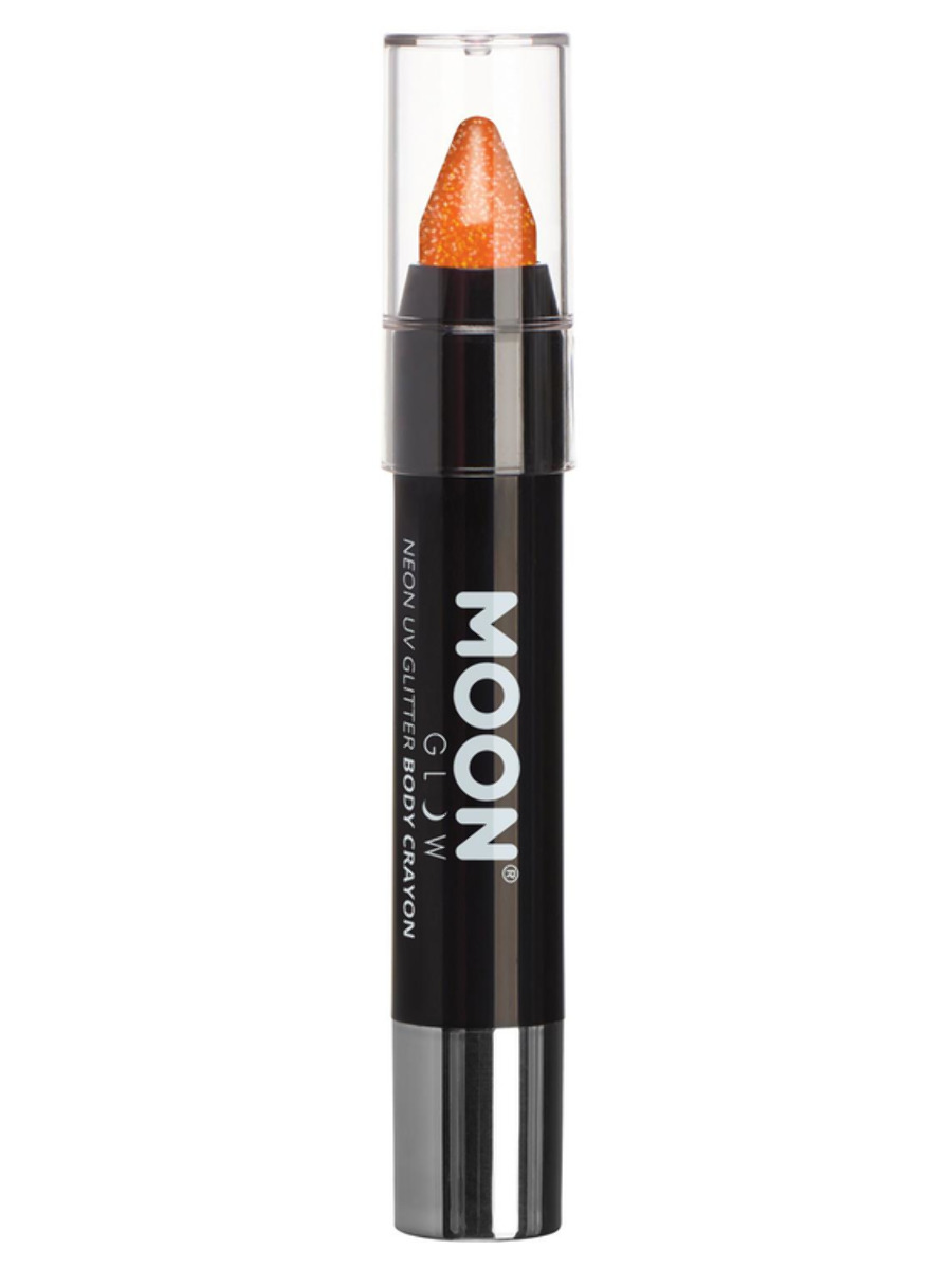 UV NEON glitrová makeup tužka Oranžová