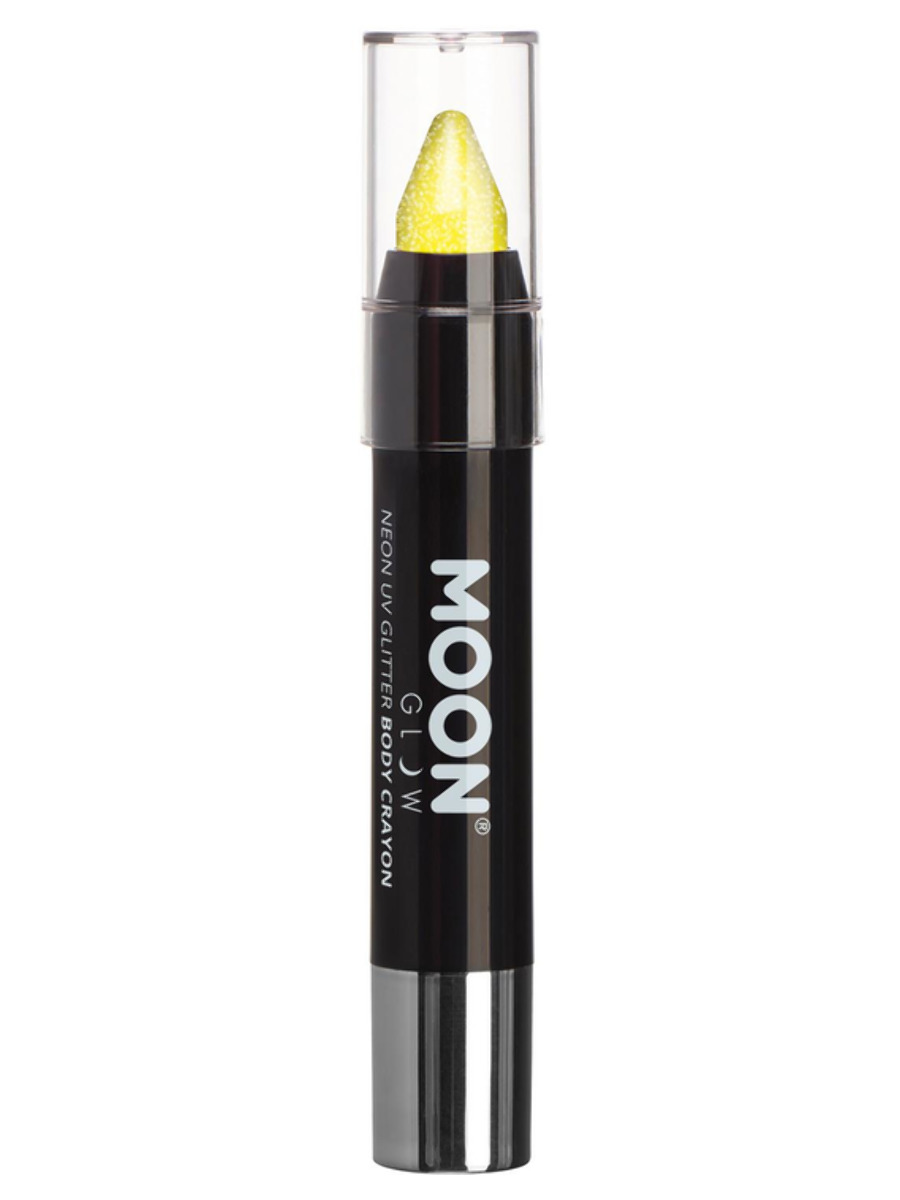 UV NEON glitrová makeup tužka Žlutá