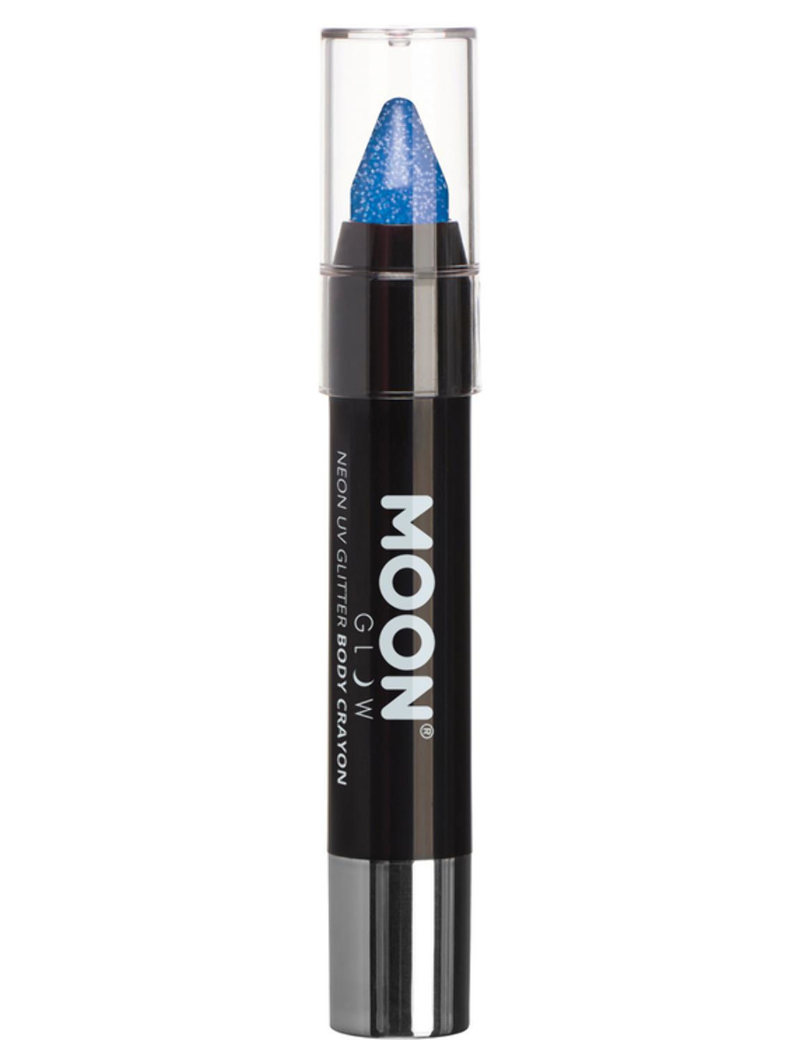 UV NEON glitrová makeup tužka Modrá