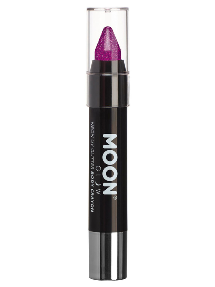 UV NEON glitrová makeup tužka Fialová