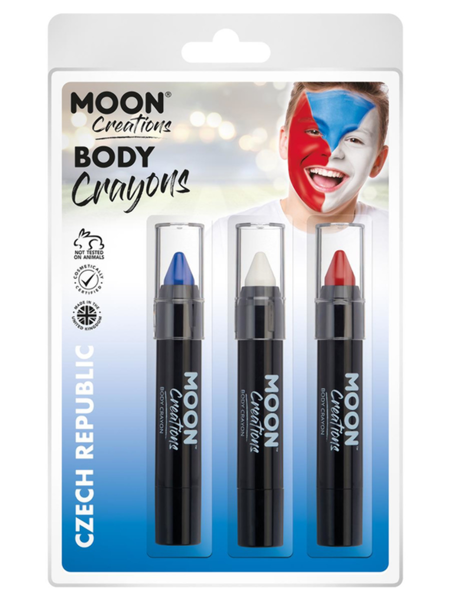 Makeup tužky Česká trikolora
