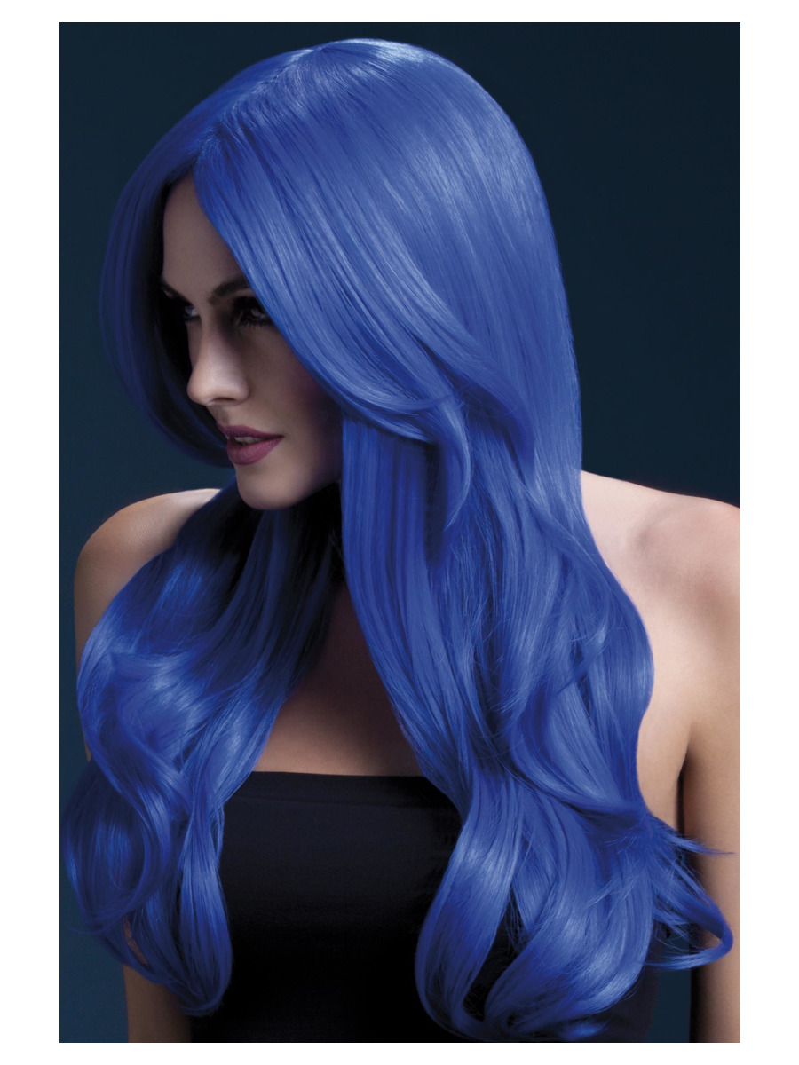 FEVER paruka Khloe NEON modrá