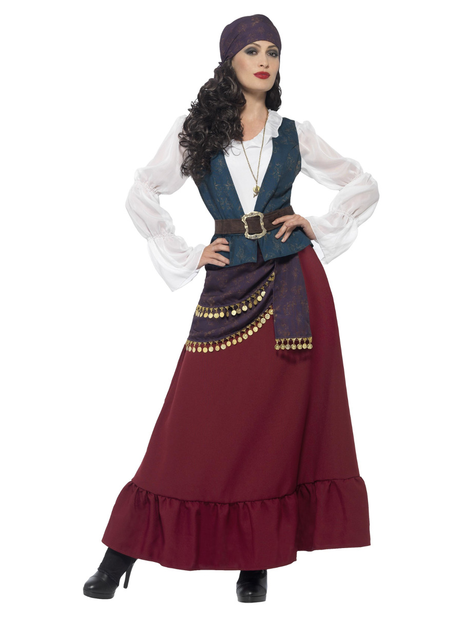 Dámský pirátský kostým krásná Bukanýrka Deluxe L (44-46)