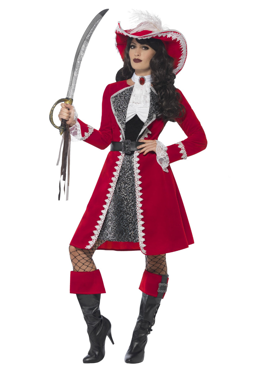 Dámský kostým Pirátská kapitánka Deluxe XL (48-50)