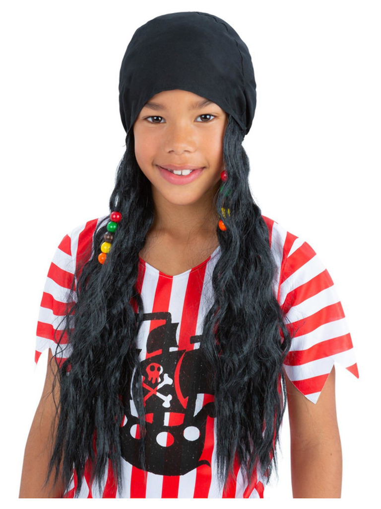 Dětský pirátský šátek s vlasy