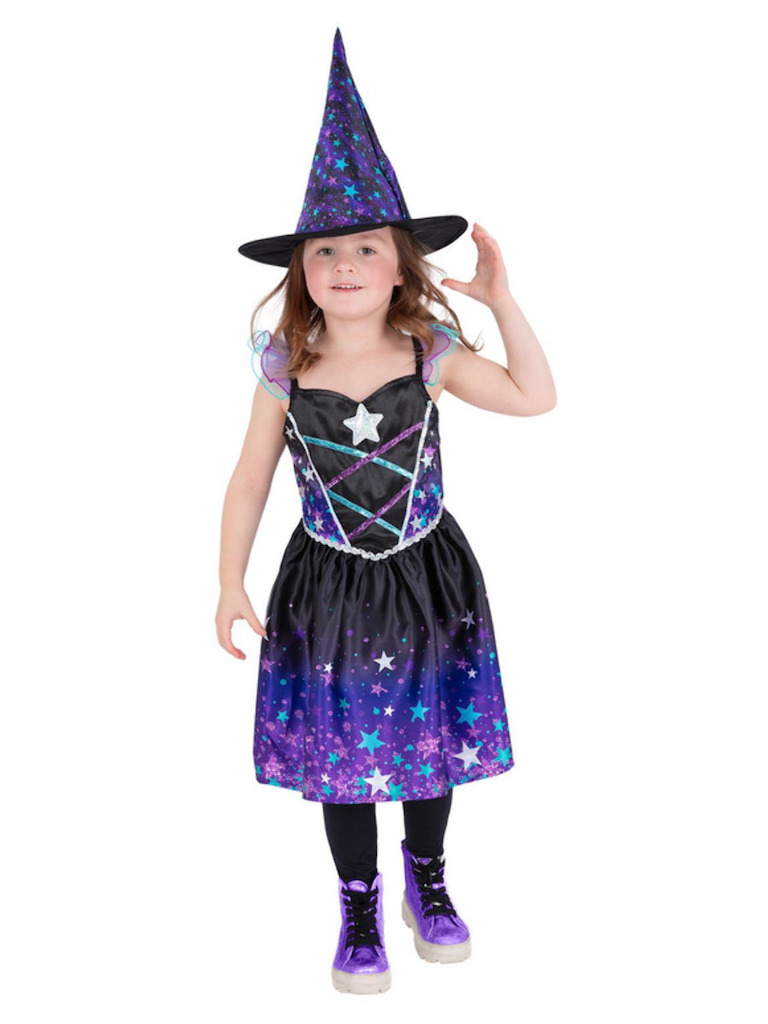 Dětský kostým hvězdná čarodějnice 3-4 roky
