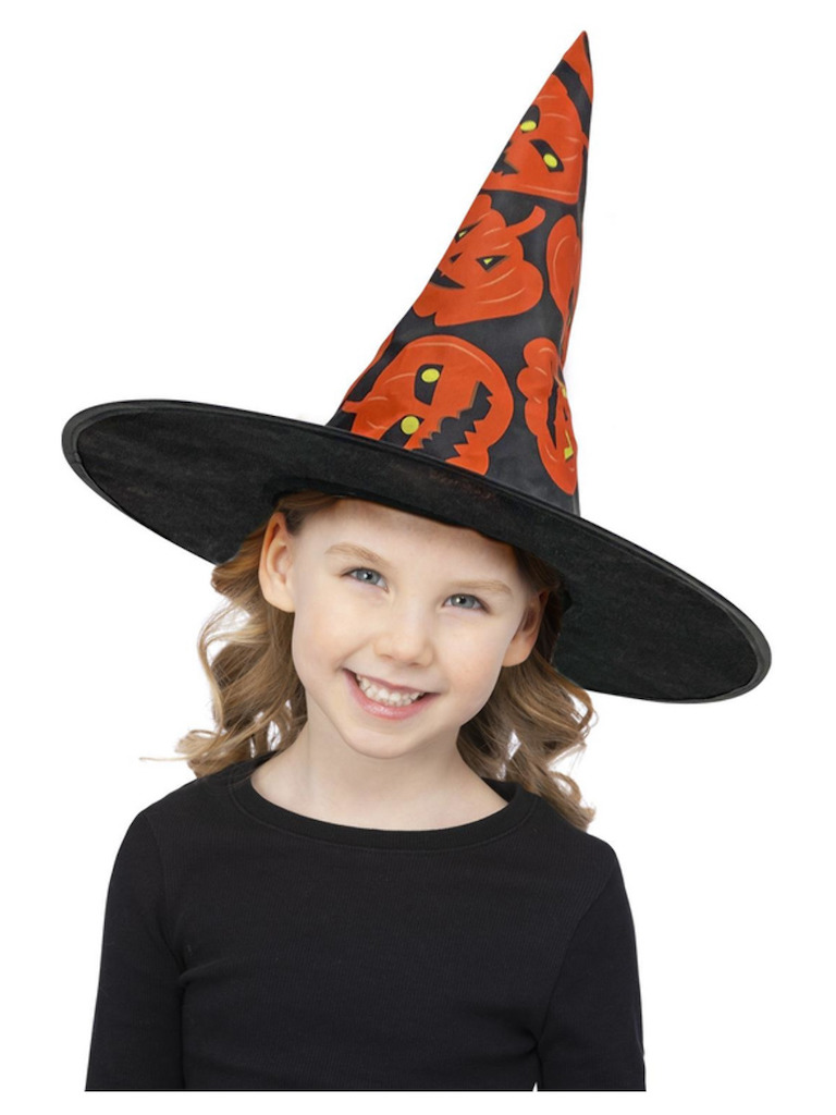 Dětský čarodějnický klobouk s dýněmi
