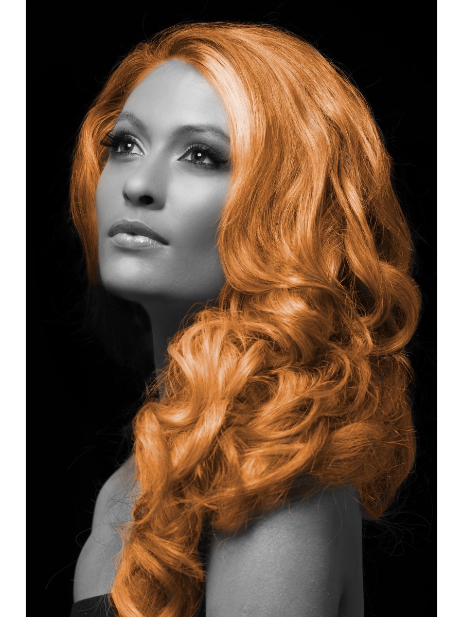 Barevný sprej na vlasy oranžový