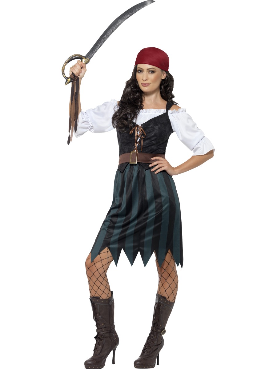 Dámský kostým pirátka Deckhand S (36-38)