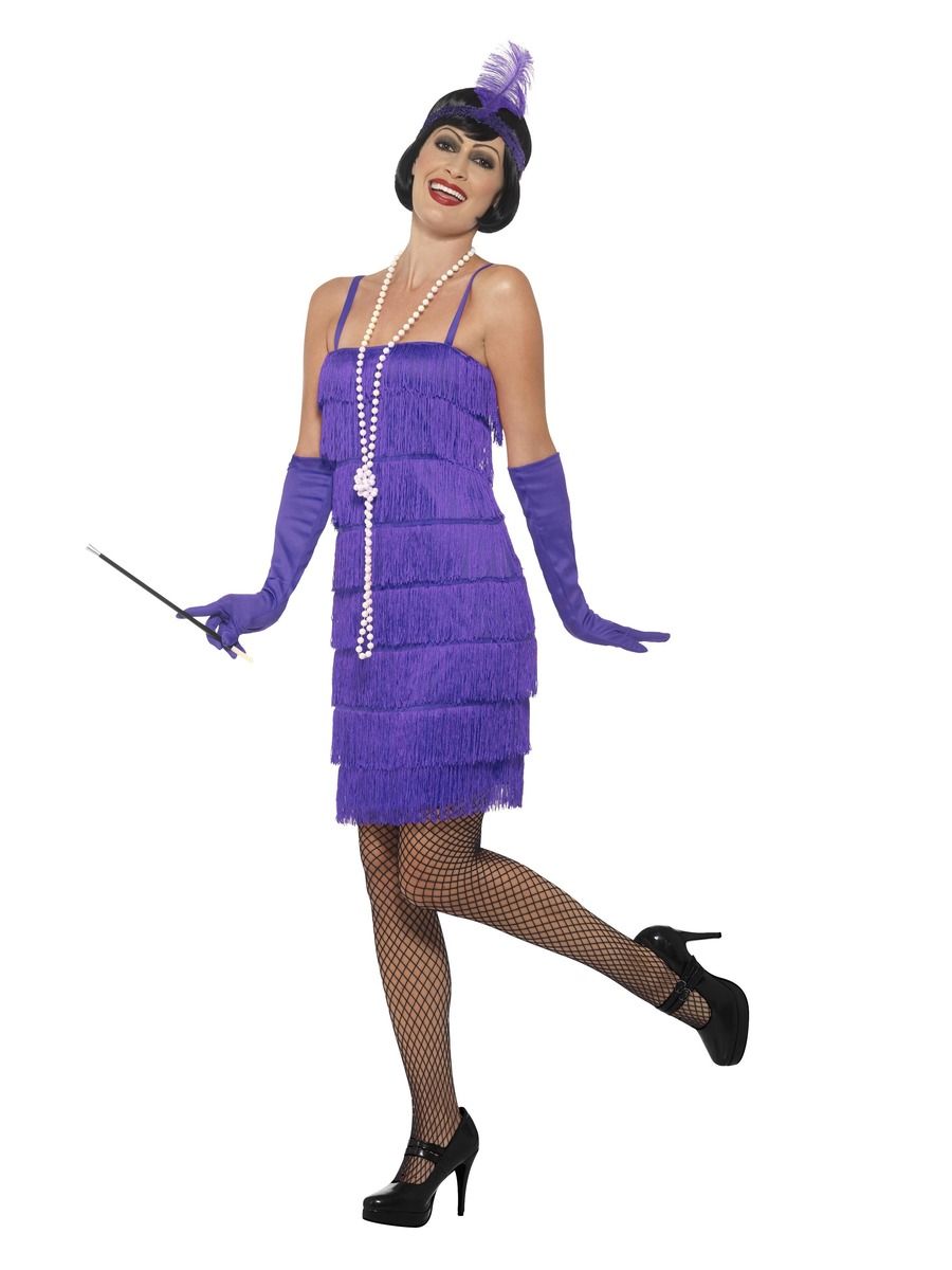 Dámský kostým 30. léta fialový XL (48-50)