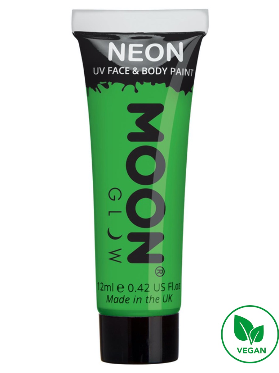 UV NEON barva na tělo a obličej Zelená