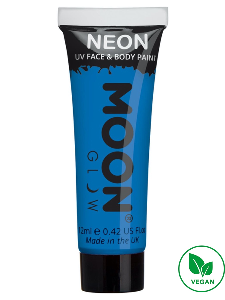 UV NEON barva na tělo a obličej Modrá