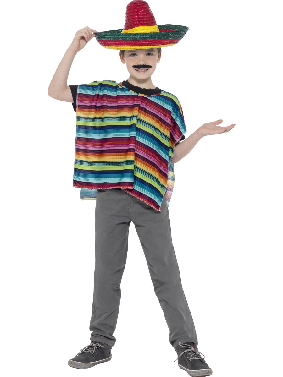 Dětský set pončo a sombrero